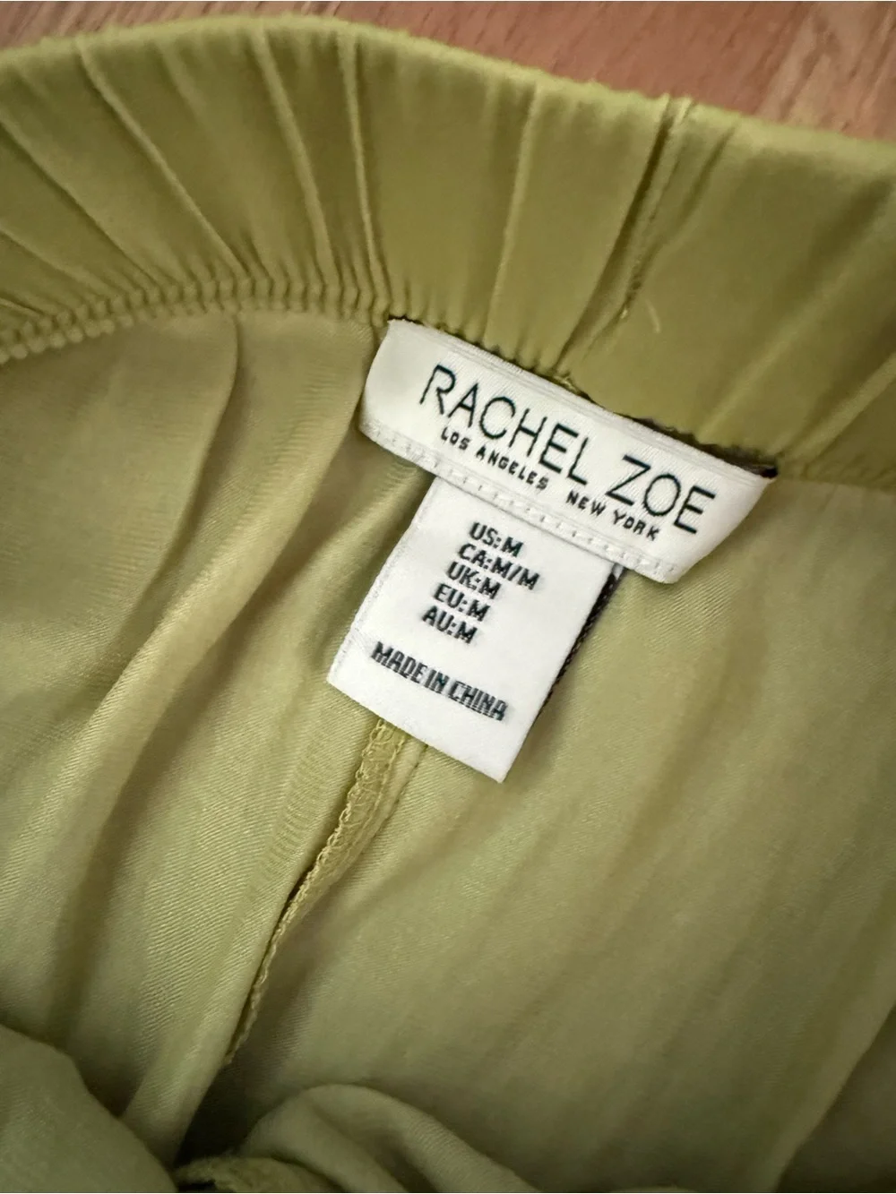 Rachel Zoe Green Drawstring Ankle Pants